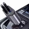 Fast Charging Car Phone Station Charger 4 in 1 LED Digital Display Retractable 2 Cables Type C PD Quick Adapter - Image 2